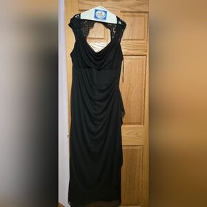 dressbarn Black Asymmetrical Dress
